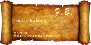 Fuchs Botond névjegykártya